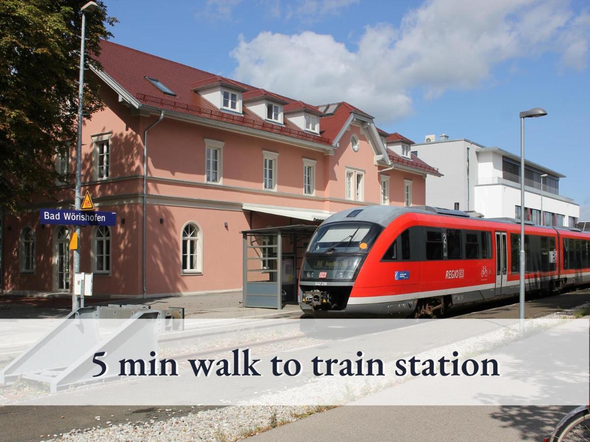 Sehr Gemuetliche Ferienwohnung In Bester Lage Mit Grossem Sonnenbalkon L Innenstadtnaehe L 1 Minute Zum Bahnhof L Kueche L Tv L Free-Wlan L Willkommen Im Hallo!-Apartment 8 Bad Wörishofen Exteriér fotografie